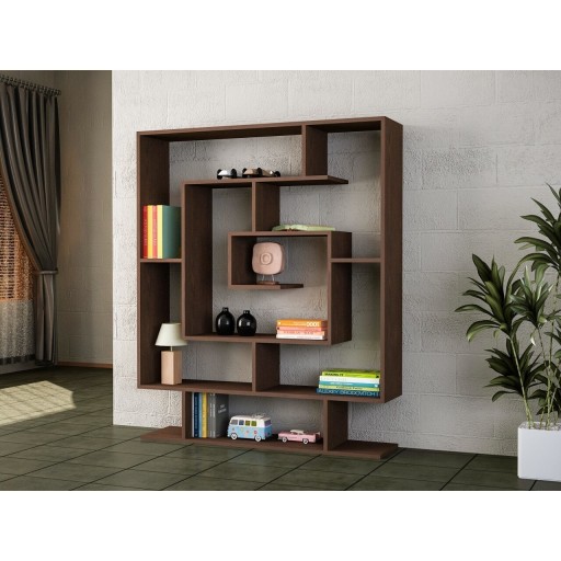 Biblioteca Wooden Art, Sarmasik Wenge, 124.8x149.4x22 cm