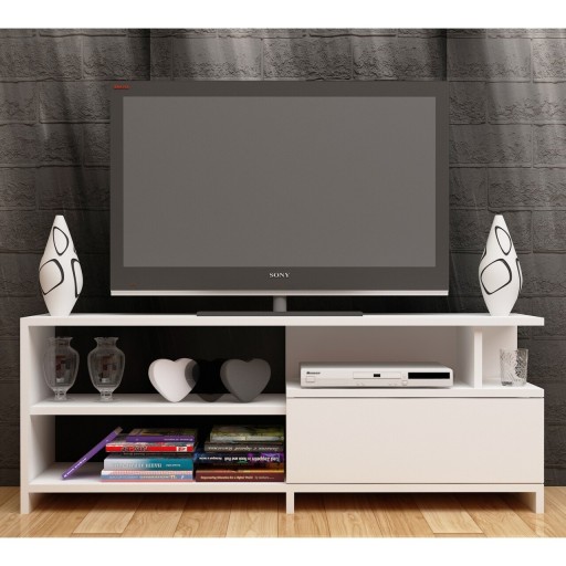 Comoda TV Else, Decorotika, 120x29.5x45 cm, alb