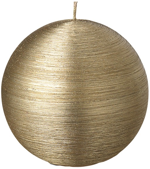 Lumanare La Francaise Colorama de Fetes Boule d 8cm 15 ore auriu