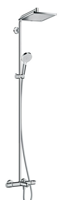 Coloana de dus Hansgrohe Crometta E240 1 jet cu baterie de cada termostatata crom