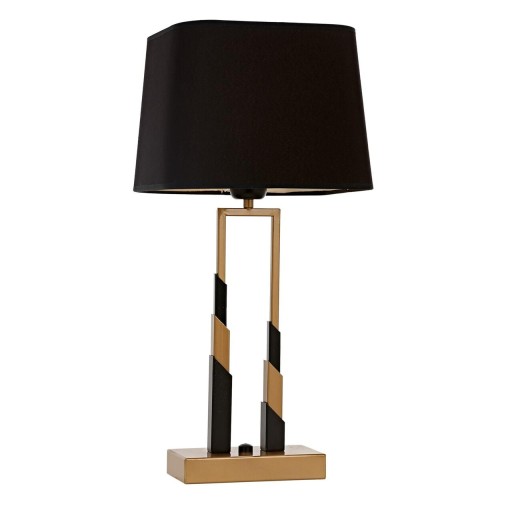 Lampa de masa, ML-9125-1BSA, Aurora, 22 x 22 x 55 cm, 1 x E27, 60W, negru/aramiu antic