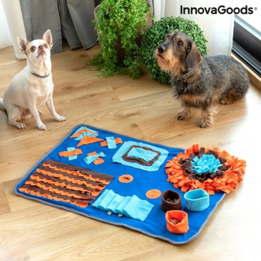 Covoras olfactiv pentru animale de companie, Foopark InnovaGoods, 75x50 cm, poliester