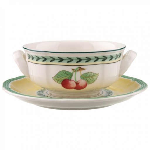 Ceasca si farfuriuta supa Villeroy & Boch French Garden Fleurence 0.35 litri