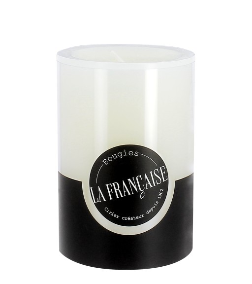 Lumanare La Francaise Colorama Cylindre Timeless d 7cm h 10cm 50 ore alb