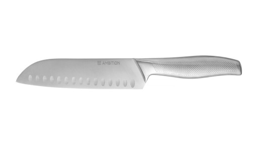 Cutit Santoku Acero, Ambition, 17.5 cm, inox