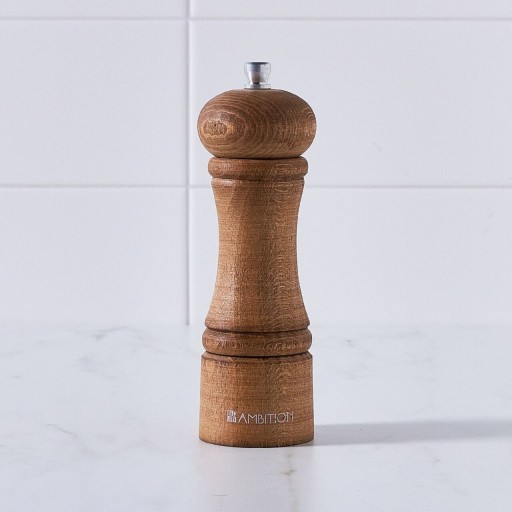 Rasnita piper / sare Chess, Ambition, 15 cm, lemn, natural