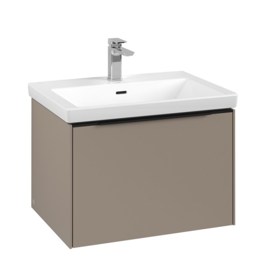 Dulap baza suspendat Villeroy & Boch Subway 3.0 622x429x478 mm cu un singur sertar taupe