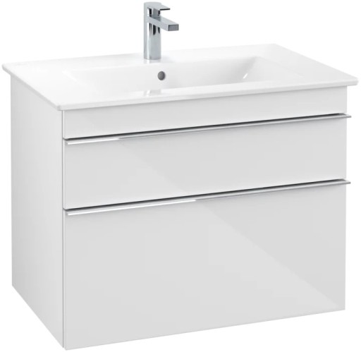 Dulap baza suspendat Villeroy&Boch Venticello 753x590x502 mm cu doua sertare alb lucios