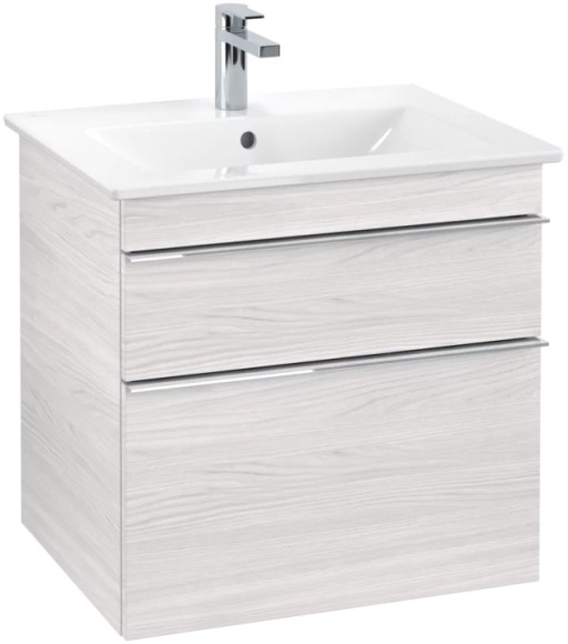 Dulap baza suspendat Villeroy&Boch Venticello 603x590x502 mm cu doua sertare stejar albit