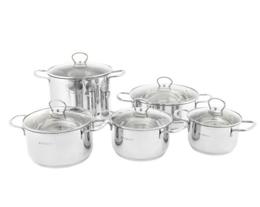 Set oale 10 piese Dallas, Ambition, 16/18/20/22/24 cm, inox