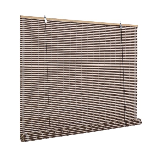 Jaluzea tip rulou Marsiglia Walnut, Bizzotto, 150x260 cm, bambus, maro