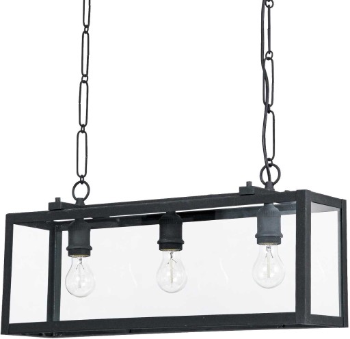 Suspensie Ideal Lux Igor SP3 max 3x60W E27 65cm negru