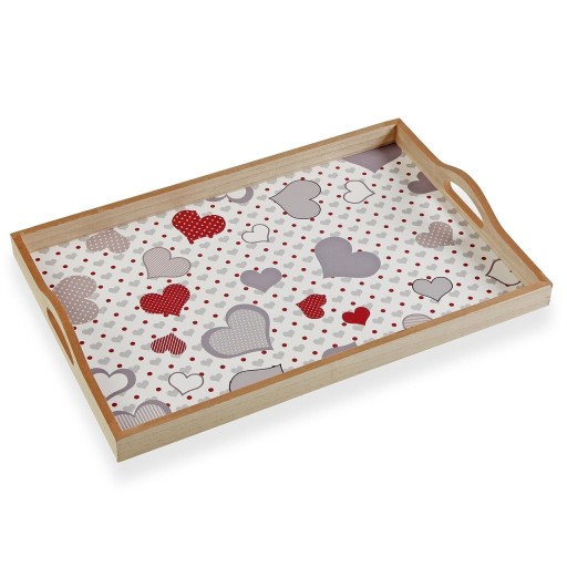 Tava pentru servire Sweet Hearts, Versa, 45 x 30 x 5 cm, MDF