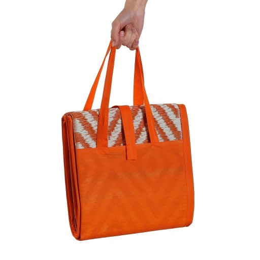 Patura pentru picnic Rombos Orange, Versa, 90 x 180 cm, polipropilena