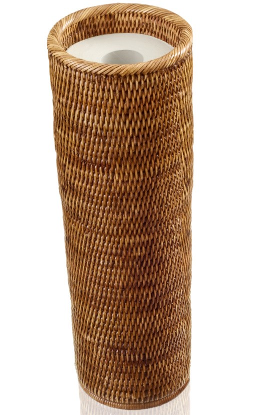 Suport rezerva hartie igienica Decor Walther Basket ERH h 44.5cm rattan inchis