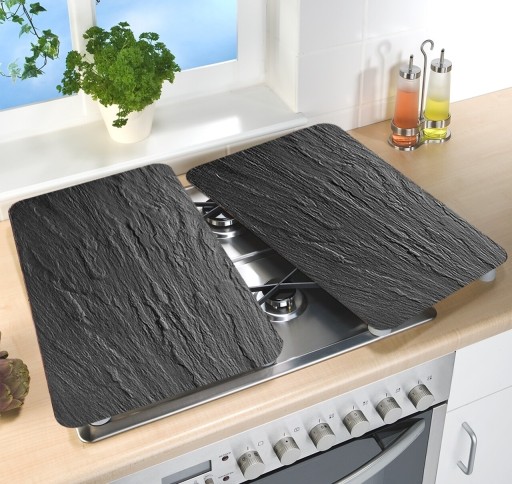 Set 2 protectii universale pentru aragaz Wenko Slate