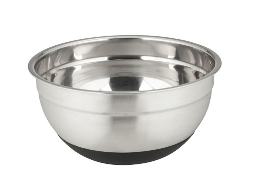 Bol cu baza antiderapanta, Wenko, Aru, 1.7 L, 20 x 20 x 10 cm, inox/silicon