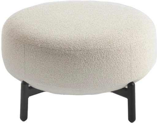 Pouf Kartell Lunam design Patricia Urquiola tapiterie Orsetto Alb