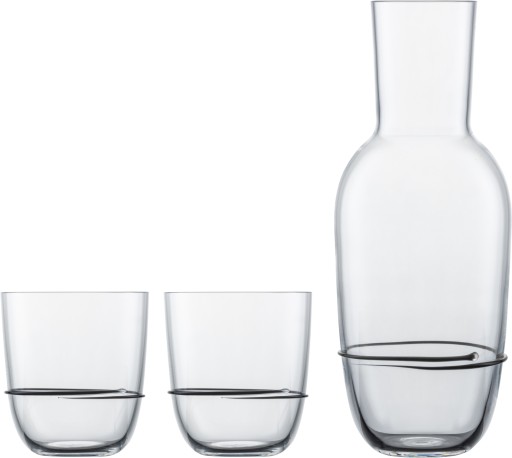 Set carafa si 2 pahare Zwiesel Glas Aura cristal Tritan negru