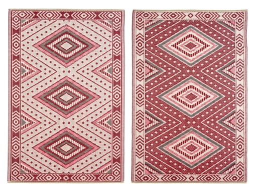 Covor de exterior cu doua fete Ethnic, Bizzotto, 120 x 180 cm, polipropilena, multicolor