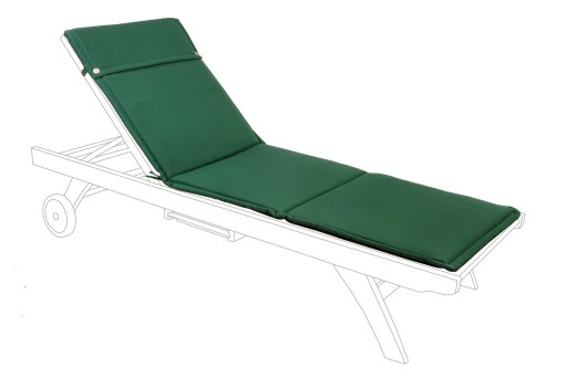 Perna pentru sezlong Poly180, Bizzotto, 190 x 63 cm, poliester impermeabil, verde inchis