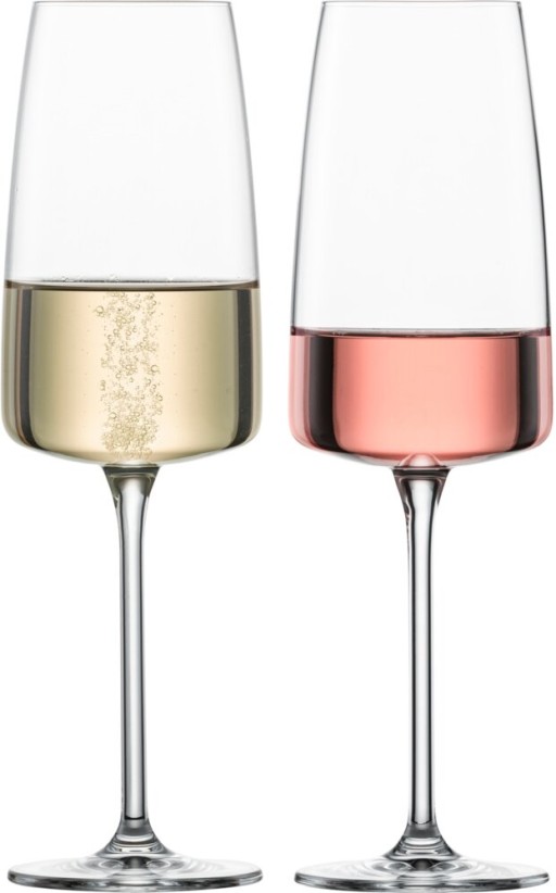 Set 2 pahare sampanie Zwiesel Glas Vivid Senses Moussier Point cristal Tritan 388ml