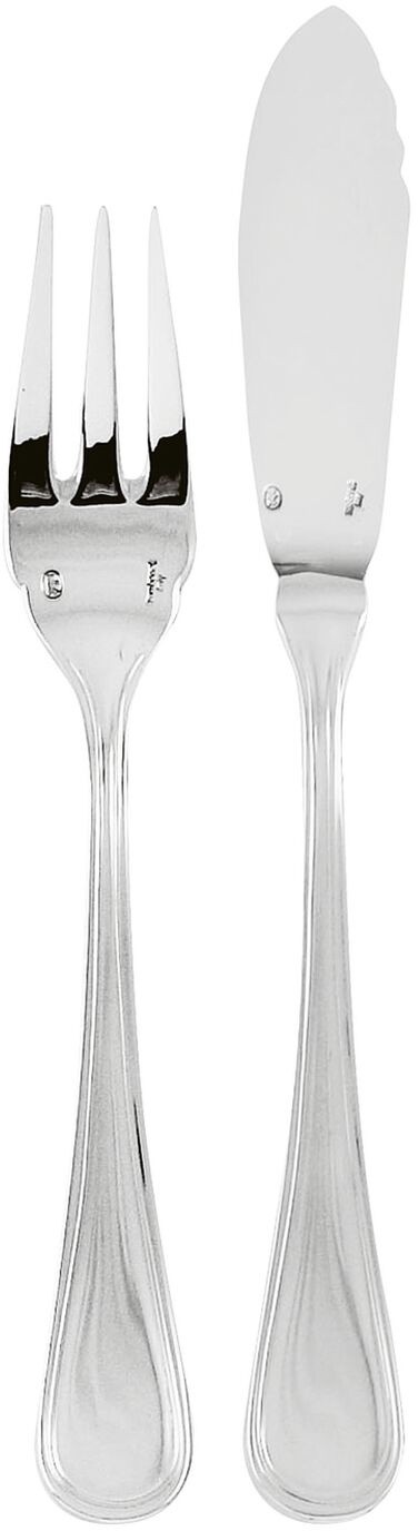 Set tacamuri peste Sambonet Contour Solid Handle 24 piese inox placat cu argint