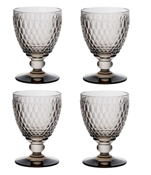 Set 4 pahare apa Villeroy & Boch Boston Goblet fumuriu 144mm 0 40 litri