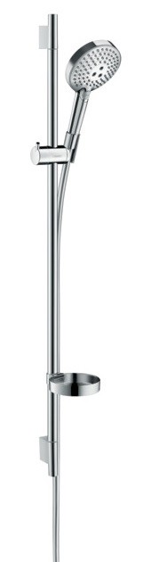 Set de dus Hansgrohe Raindance Select S 240 PowderRain cu para 3 jeturi furtun si bara de dus 90cm