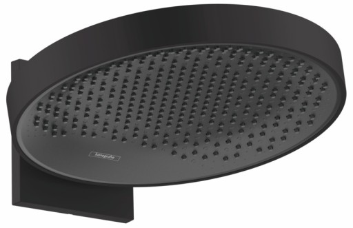 Palarie de dus Hansgrohe Rainfinity 360 1 jet cu placa de conectare la perete negru mat