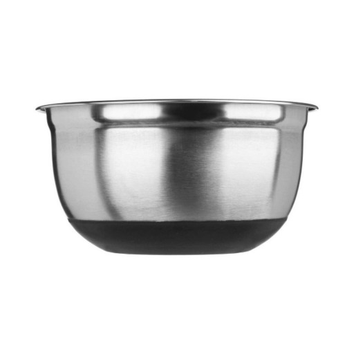 Bol mixare cu baza din silicon, 5five, Ø 21 cm, 2.5 L, inox