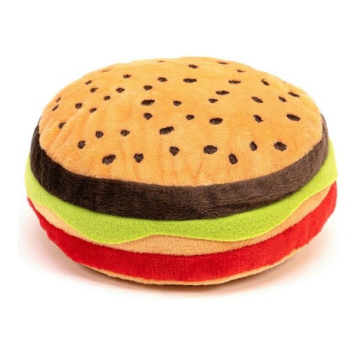 Jucarie de plus pentru caini Hamburger, Gloria, 10 x 9 x 4 cm, poliester