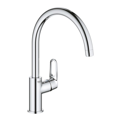 Baterie spalator bucatarie Grohe Bauflow,cartus ceramic, pipa pivotanta,crom-31528001