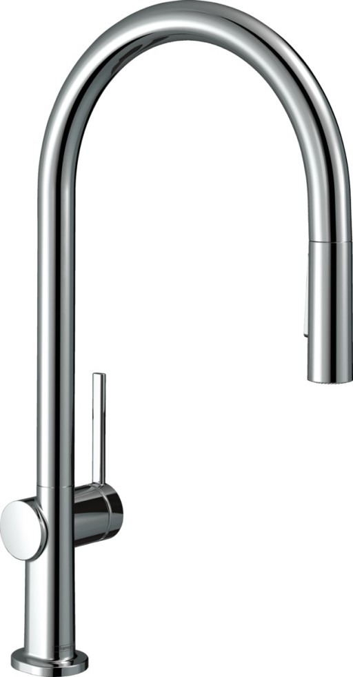 Baterie bucatarie Hansgrohe Talis M54 210 dus extractibil cu 2 tipuri de jet crom