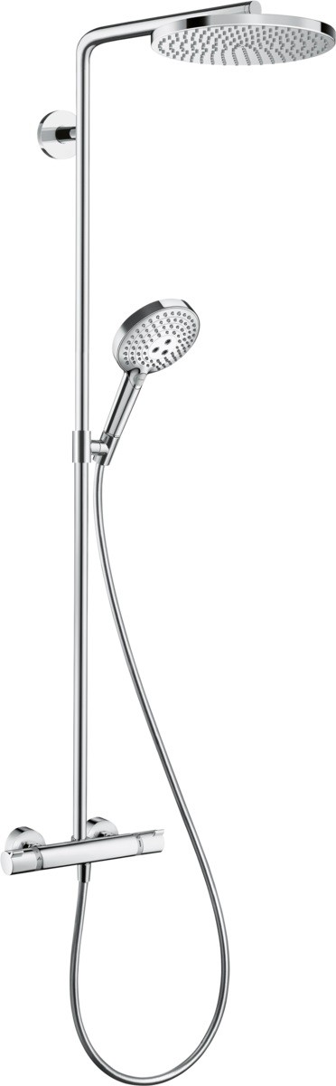 Coloana de dus Hansgrohe Raindance Select S 240 PowderRain 1jet cu baterie termostatata crom