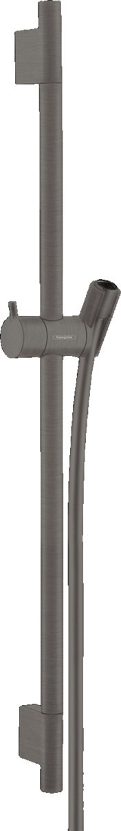 Bara de dus Hansgrohe Unica S Puro 65cm cu furtun 160cm negru periat