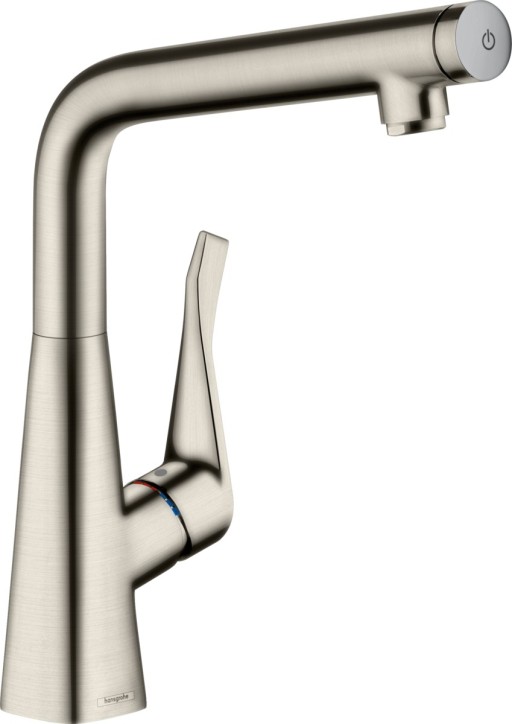 Baterie bucatarie Hansgrohe Metris Select M71 320 finisaj inox optic