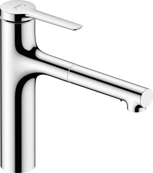 Baterie bucatarie Hansgrohe Zesis M33 160 dus extractibil cu 2 tipuri de jet crom