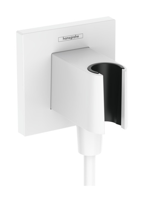 Accesoriu Hansgrohe FixFit E cu agatatoare de dus alb mat