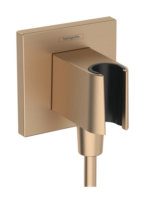 Accesoriu Hansgrohe FixFit E cu agatatoare de dus bronz periat