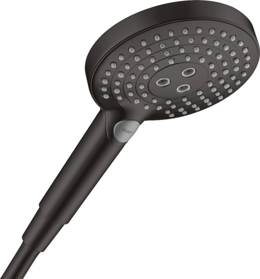 Para de dus Hansgrohe Raindance Select S 120 cu 3 jeturi negru mat