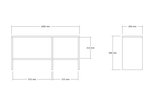 Comoda TV, Asse Home, Notre, 150x45x40 cm, Nuc / Stejar