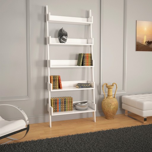 Corp biblioteca, Comforty, Only, 80x195x32 cm, Alb