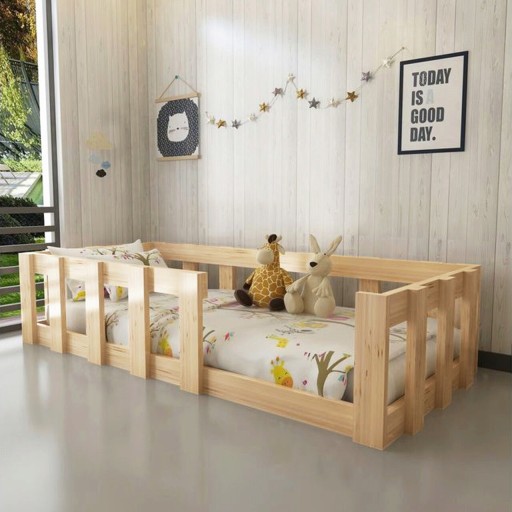 Patut pentru copii Baby Nest, Dekzy, Plus 108, 196x96x55 cm, Stejar