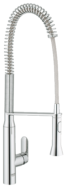 Baterie bucatarie Grohe K7 cu pipa flexibila Profi Spray crom