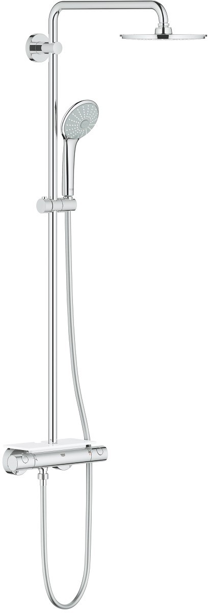 Coloana de dus Grohe Euphoria System 210 cu baterie termostatata savoniera crom