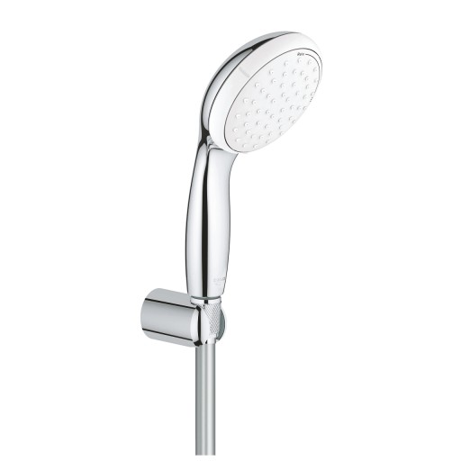 Set de dus Grohe Tempesta 100 cu para de dus 2 jeturi furtun 125cm si agatatoare dus crom