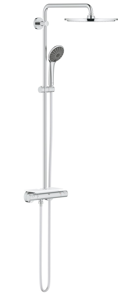 Coloana de dus Grohe Vitalio Joy System 310 cu baterie termostatata savoniera crom