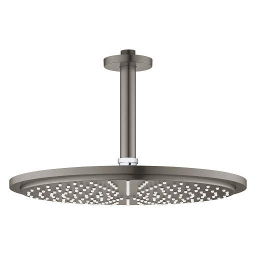 Palarie de dus Grohe RainShower Cosmopolitan 310 si brat de dus 142mm de tavan brushed hard graphite