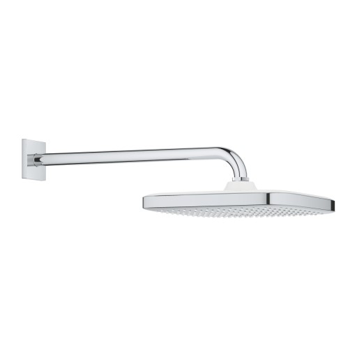 Palarie de dus Grohe Tempesta 250 Cube 1 jet cu brat de dus 38cm de perete 9.5 l/min crom